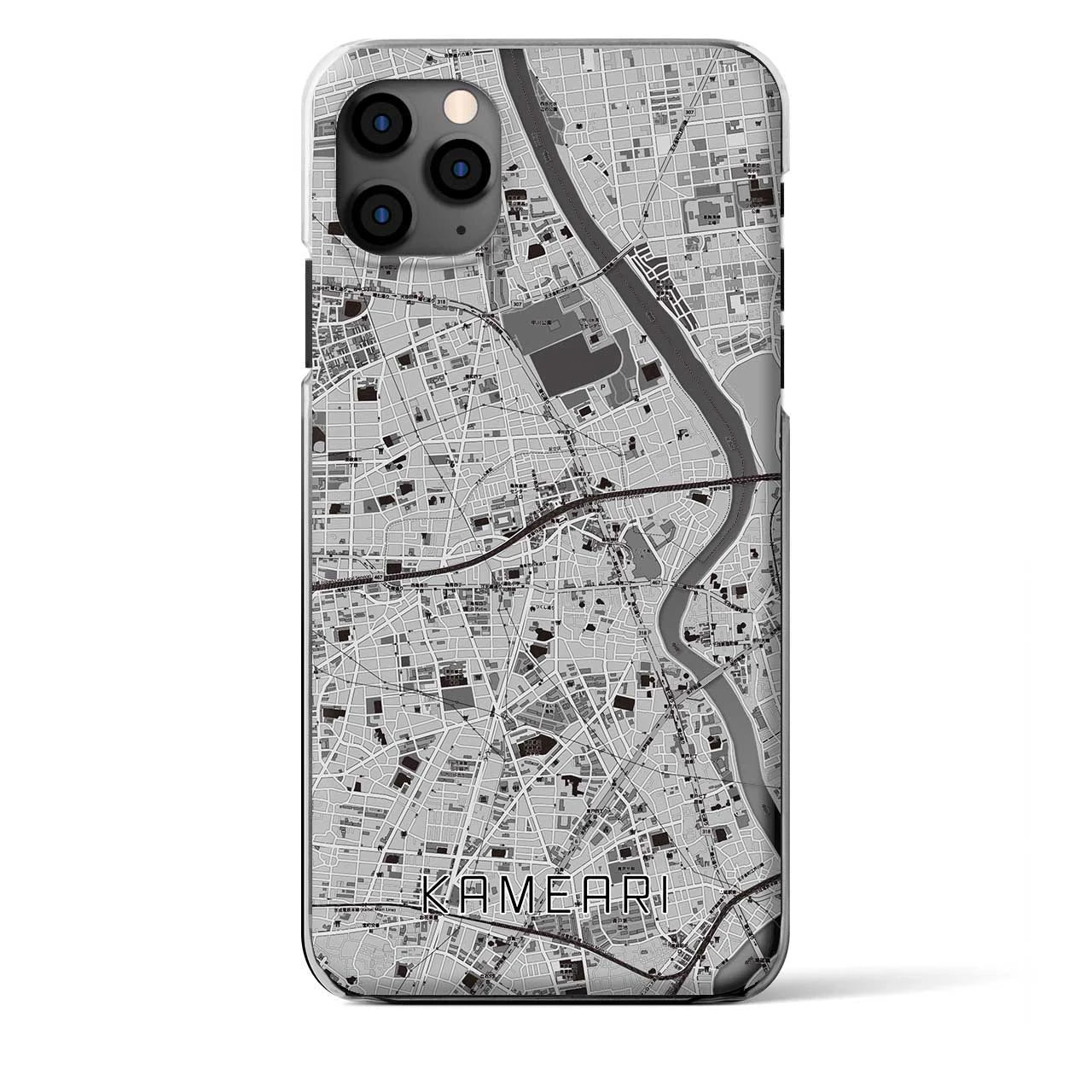 【亀有（東京都）】地図柄iPhoneケース（クリアタイプ）