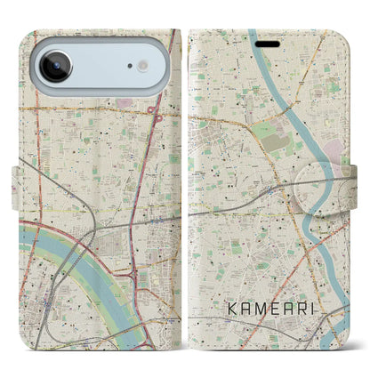 【亀有（東京都）】地図柄iPhoneケース（手帳タイプ）