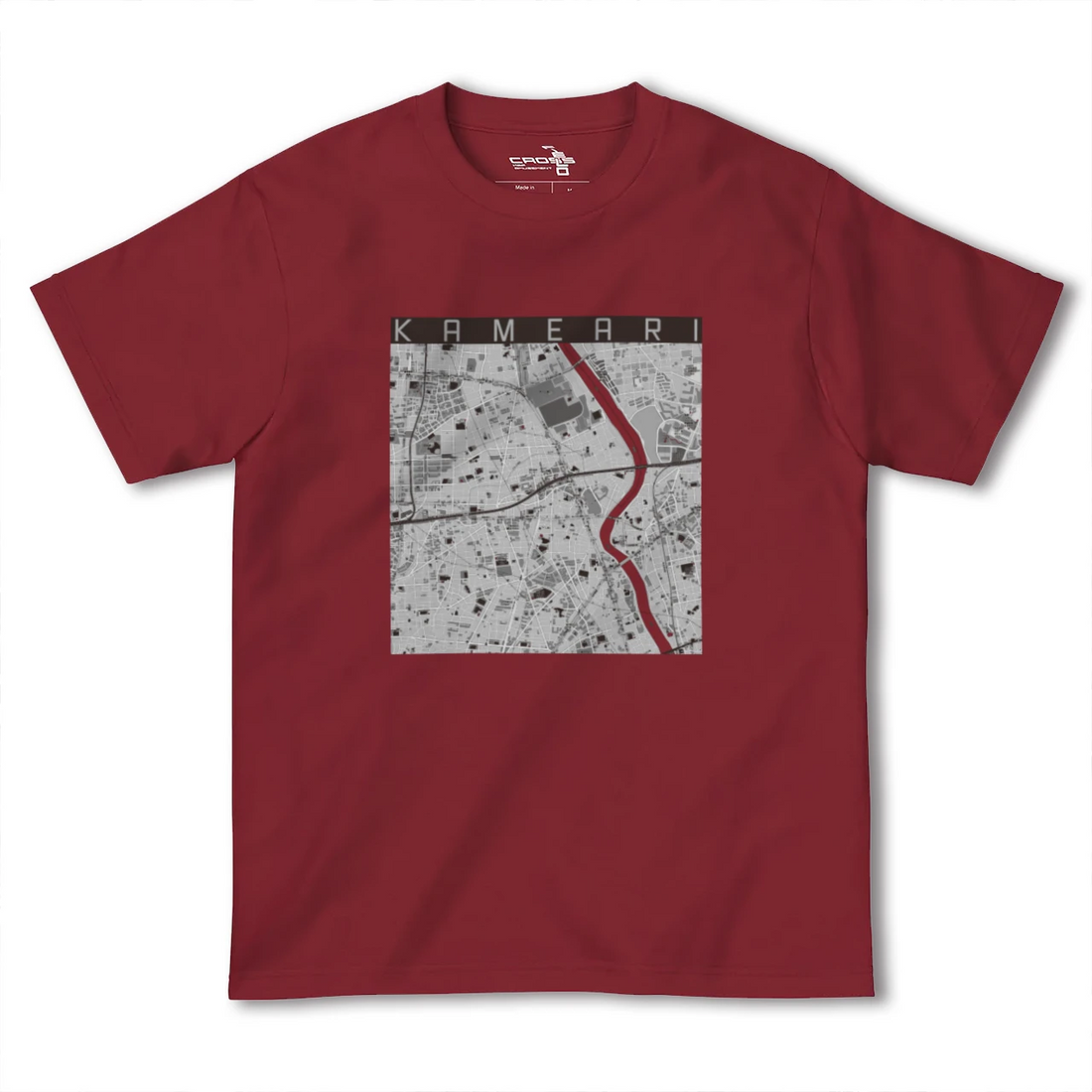 【亀有（東京都）】地図柄ヘビーウェイトTシャツ