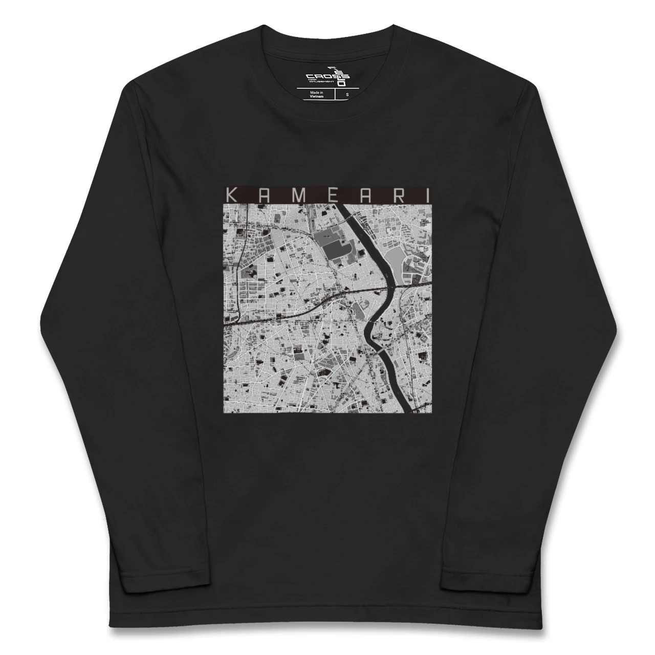 【亀有（東京都）】地図柄ロングスリーブTシャツ