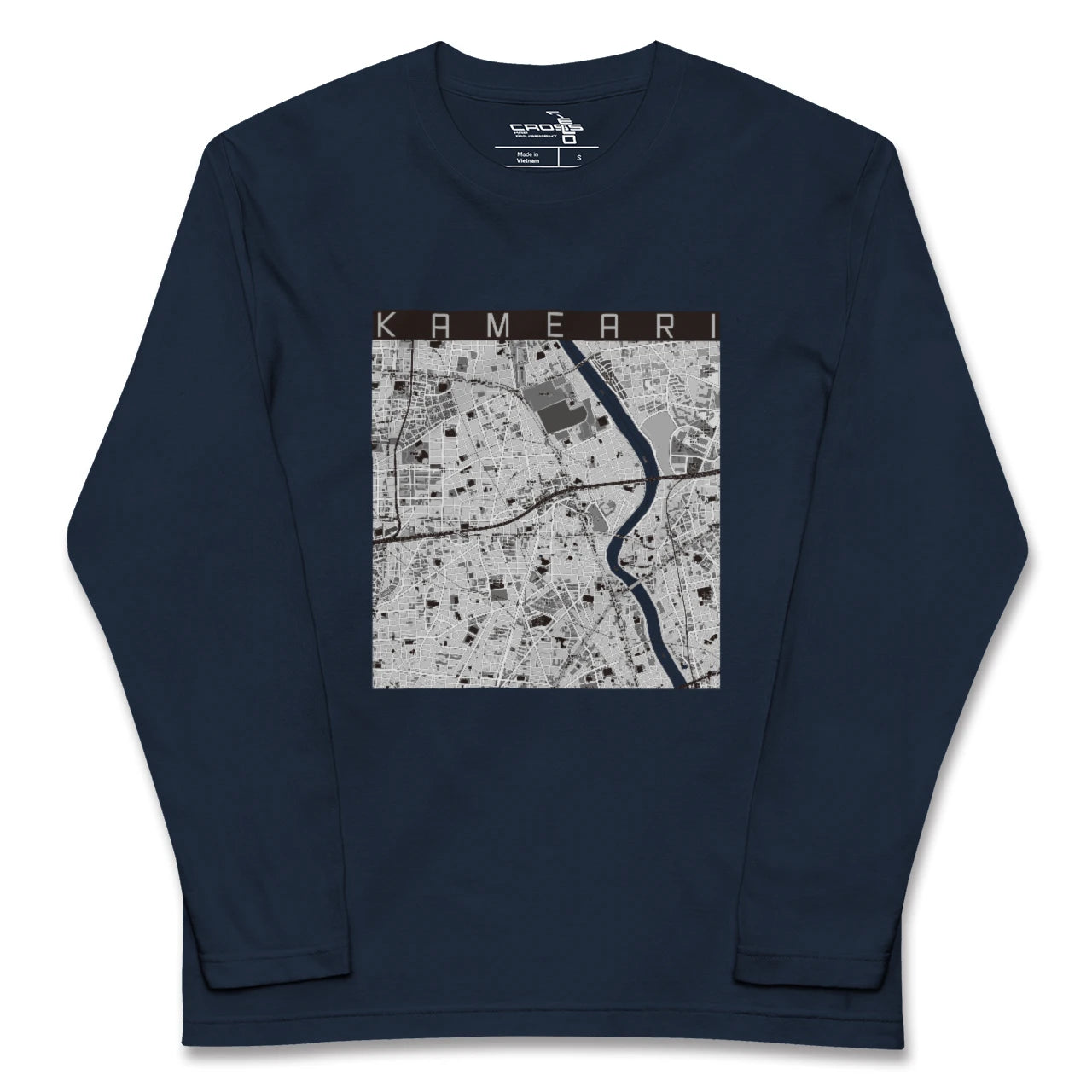 【亀有（東京都）】地図柄ロングスリーブTシャツ