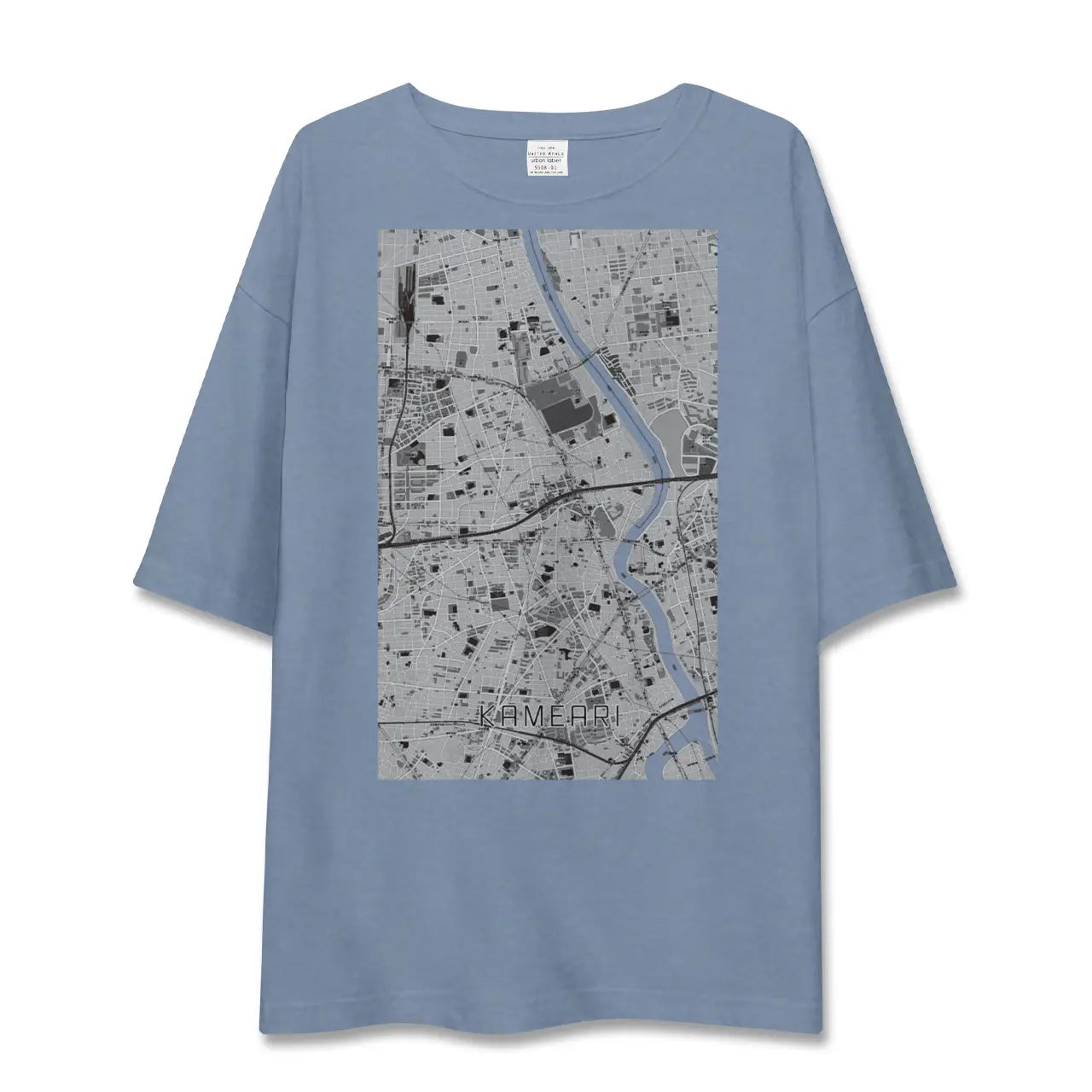 【亀有（東京都）】地図柄ビッグシルエットTシャツ