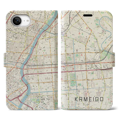 【亀戸（東京都）】地図柄iPhoneケース（手帳タイプ）