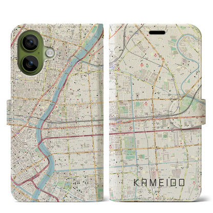 【亀戸（東京都）】地図柄iPhoneケース（手帳タイプ）