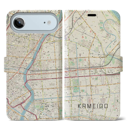 【亀戸（東京都）】地図柄iPhoneケース（手帳タイプ）