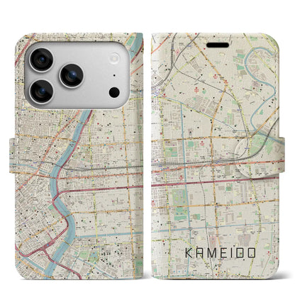 【亀戸（東京都）】地図柄iPhoneケース（手帳タイプ）