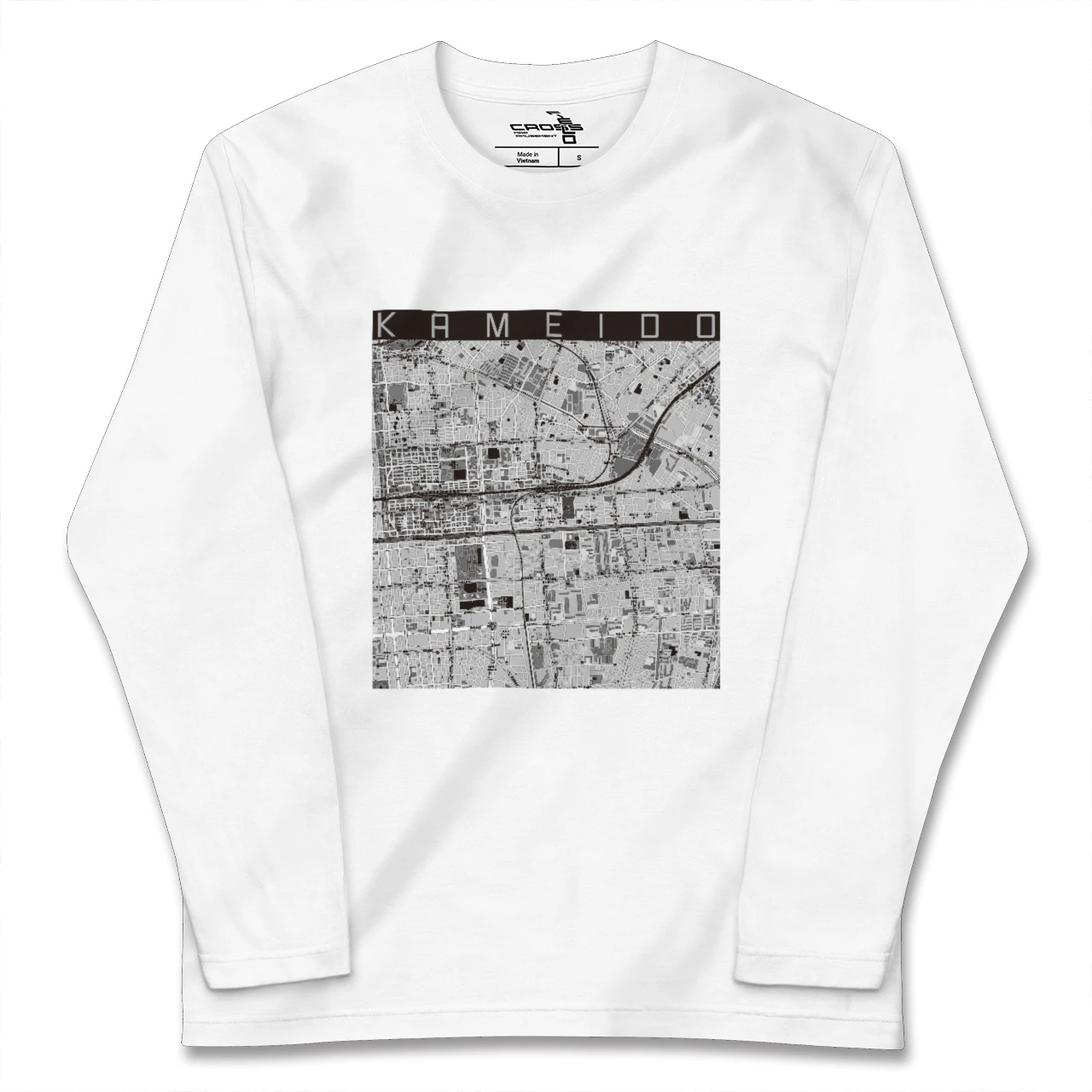 【亀戸（東京都）】地図柄ロングスリーブTシャツ