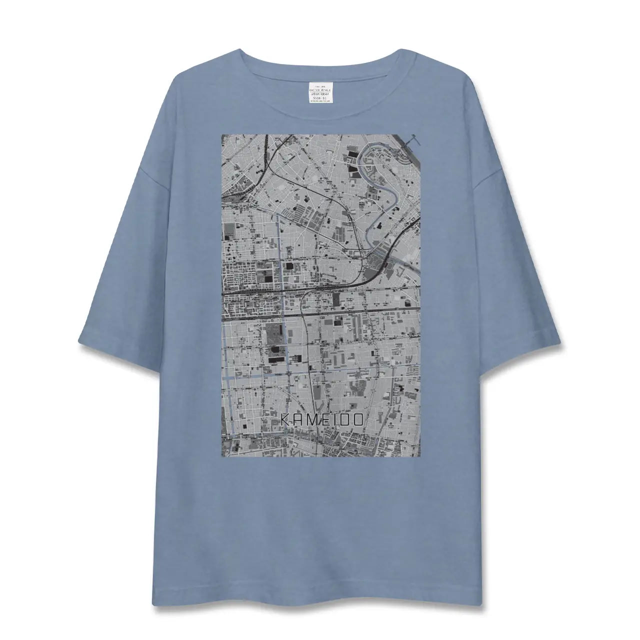 【亀戸（東京都）】地図柄ビッグシルエットTシャツ