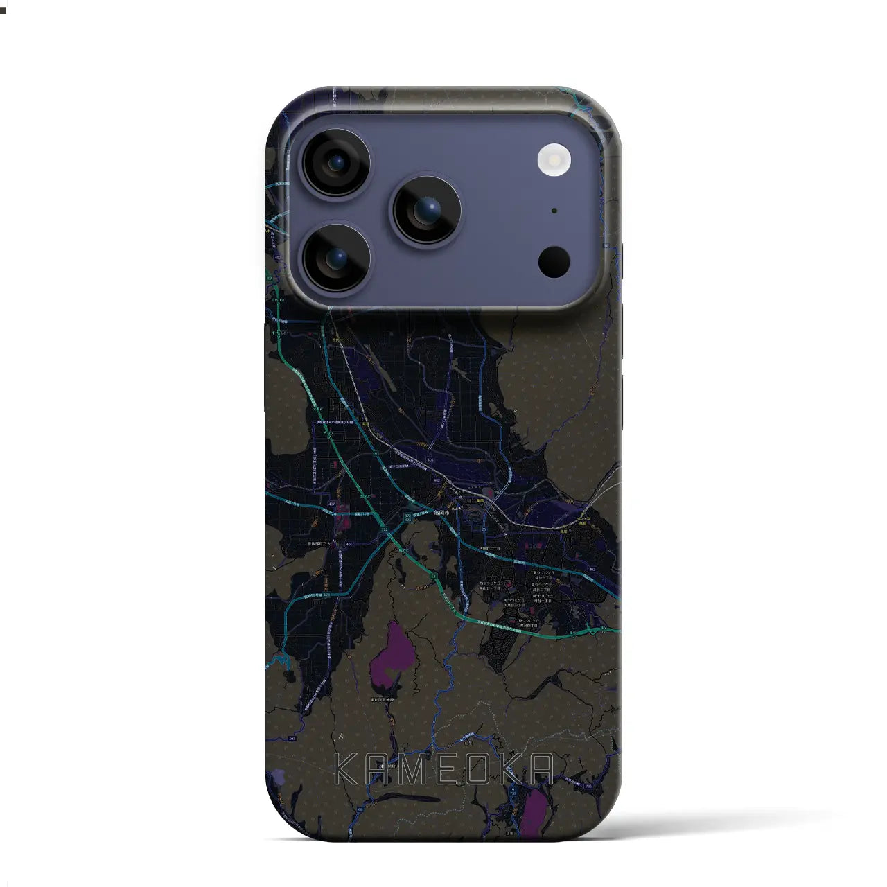 【亀岡（京都府）】地図柄iPhoneケース（バックカバータイプ）