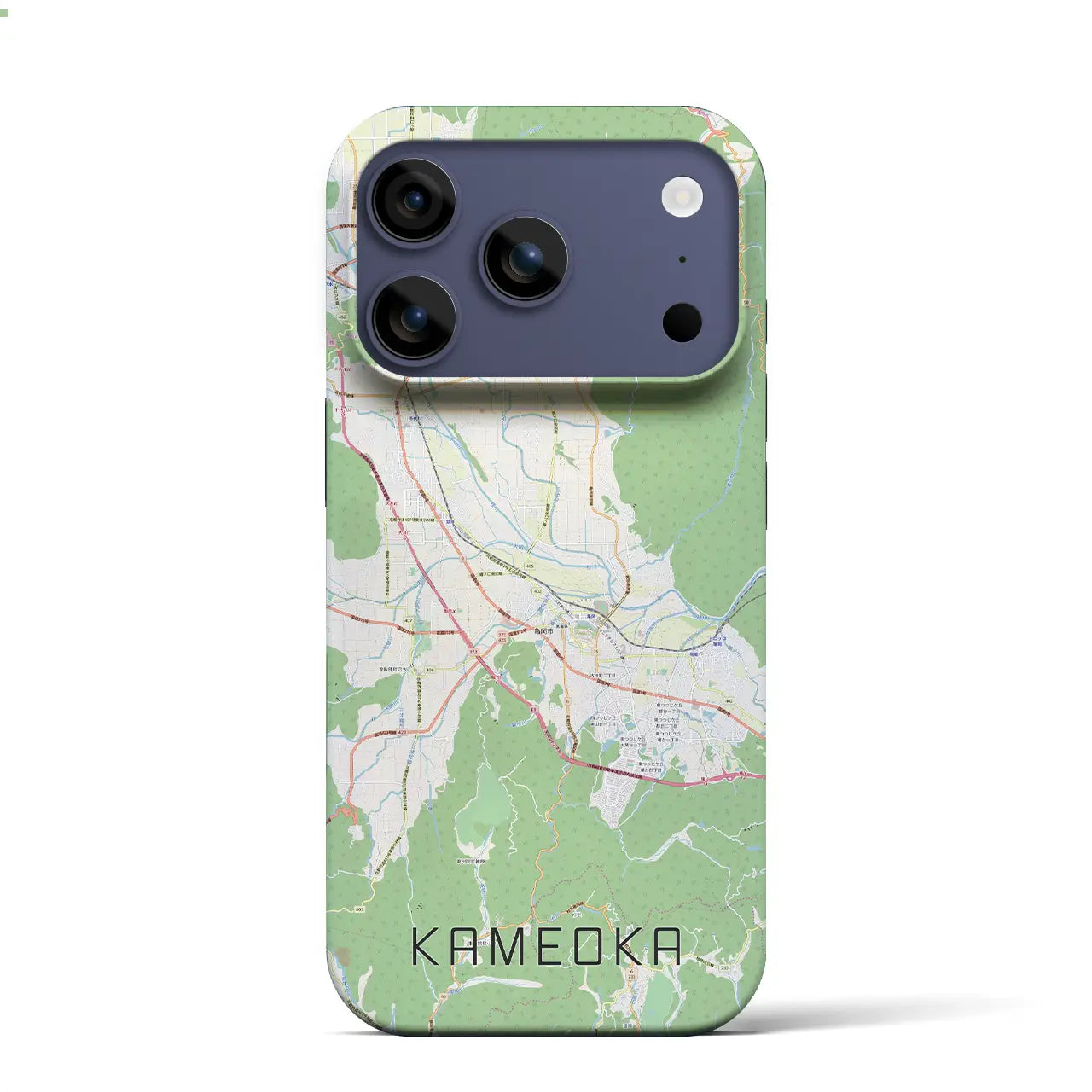 【亀岡（京都府）】地図柄iPhoneケース（バックカバータイプ）