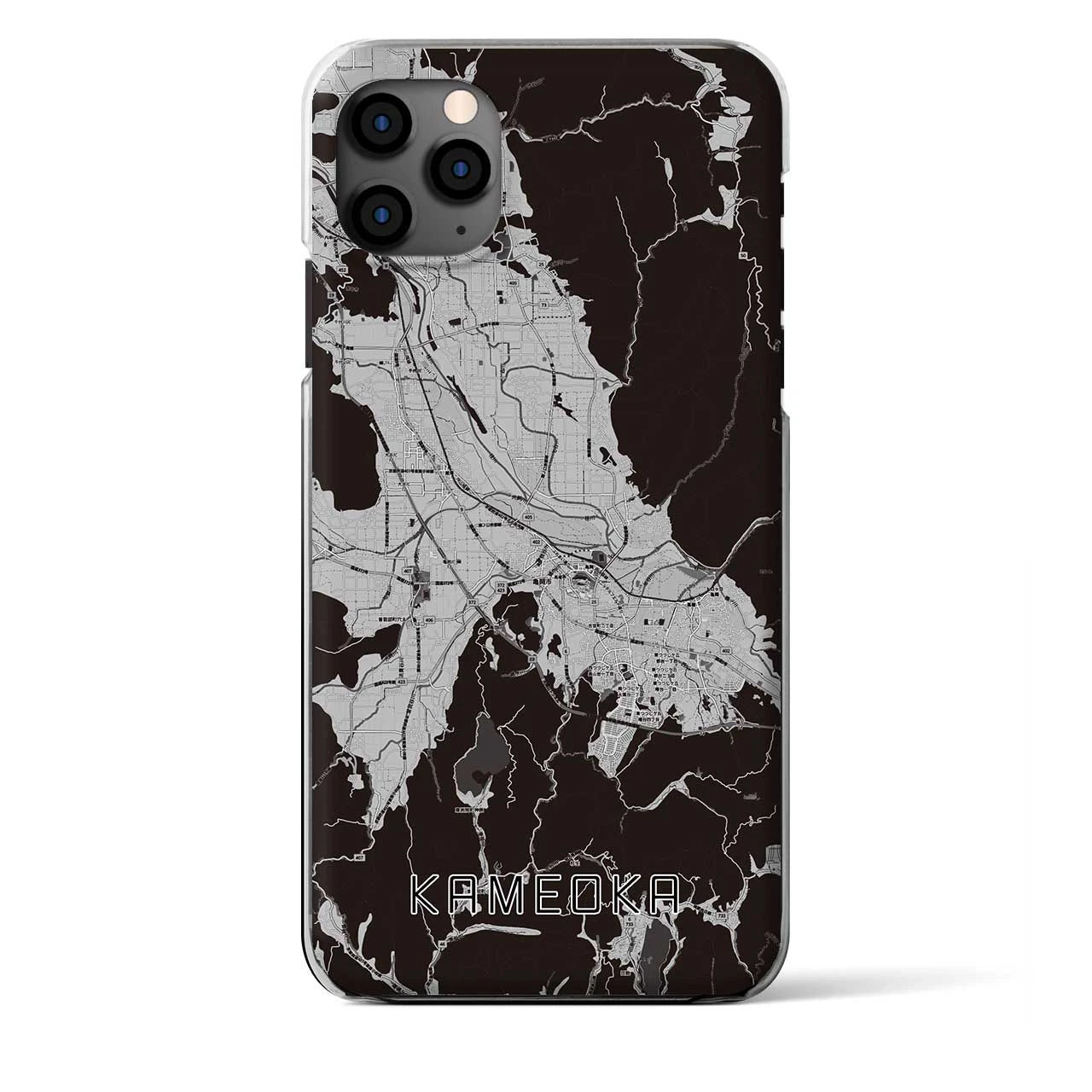 【亀岡（京都府）】地図柄iPhoneケース（クリアタイプ）