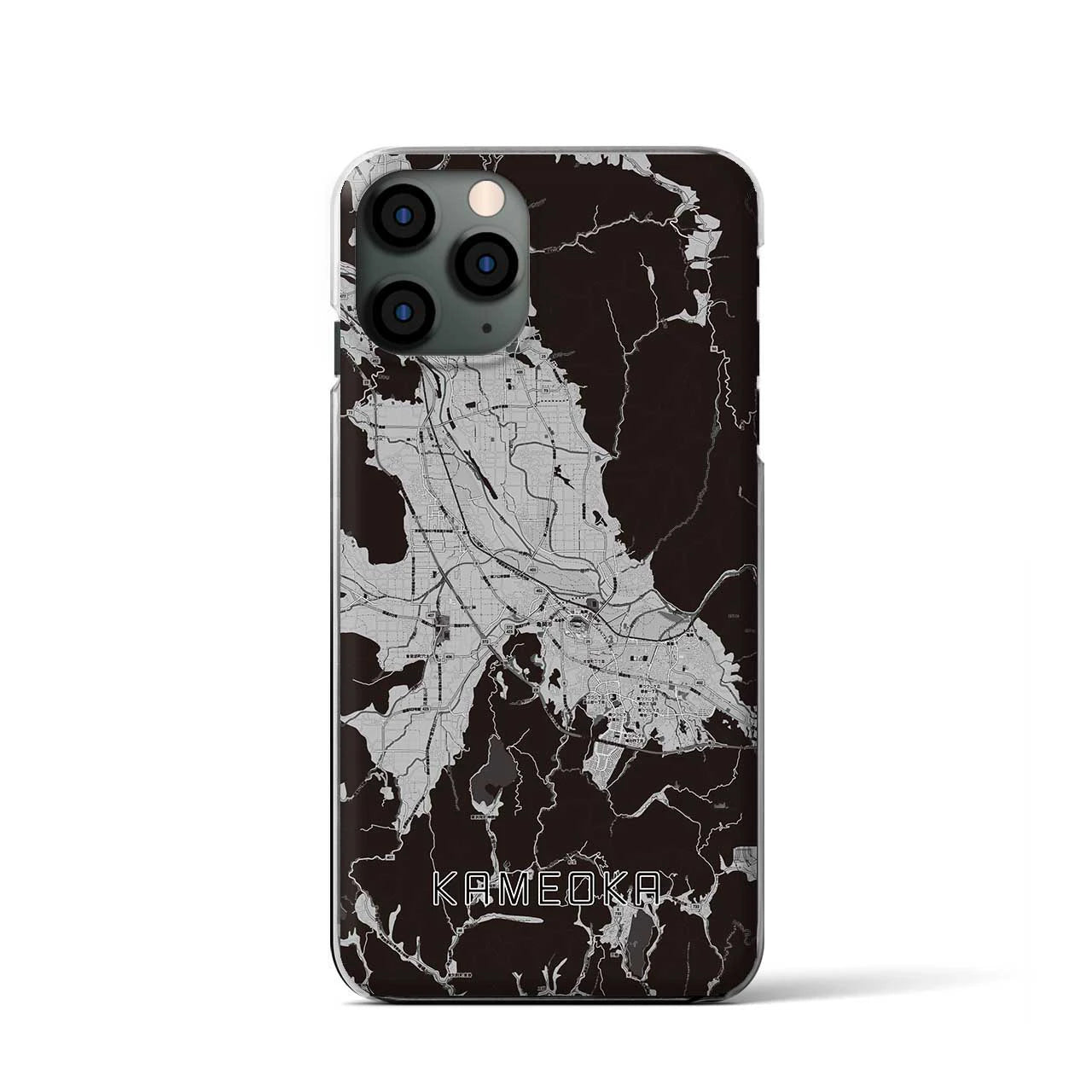 【亀岡（京都府）】地図柄iPhoneケース（クリアタイプ）