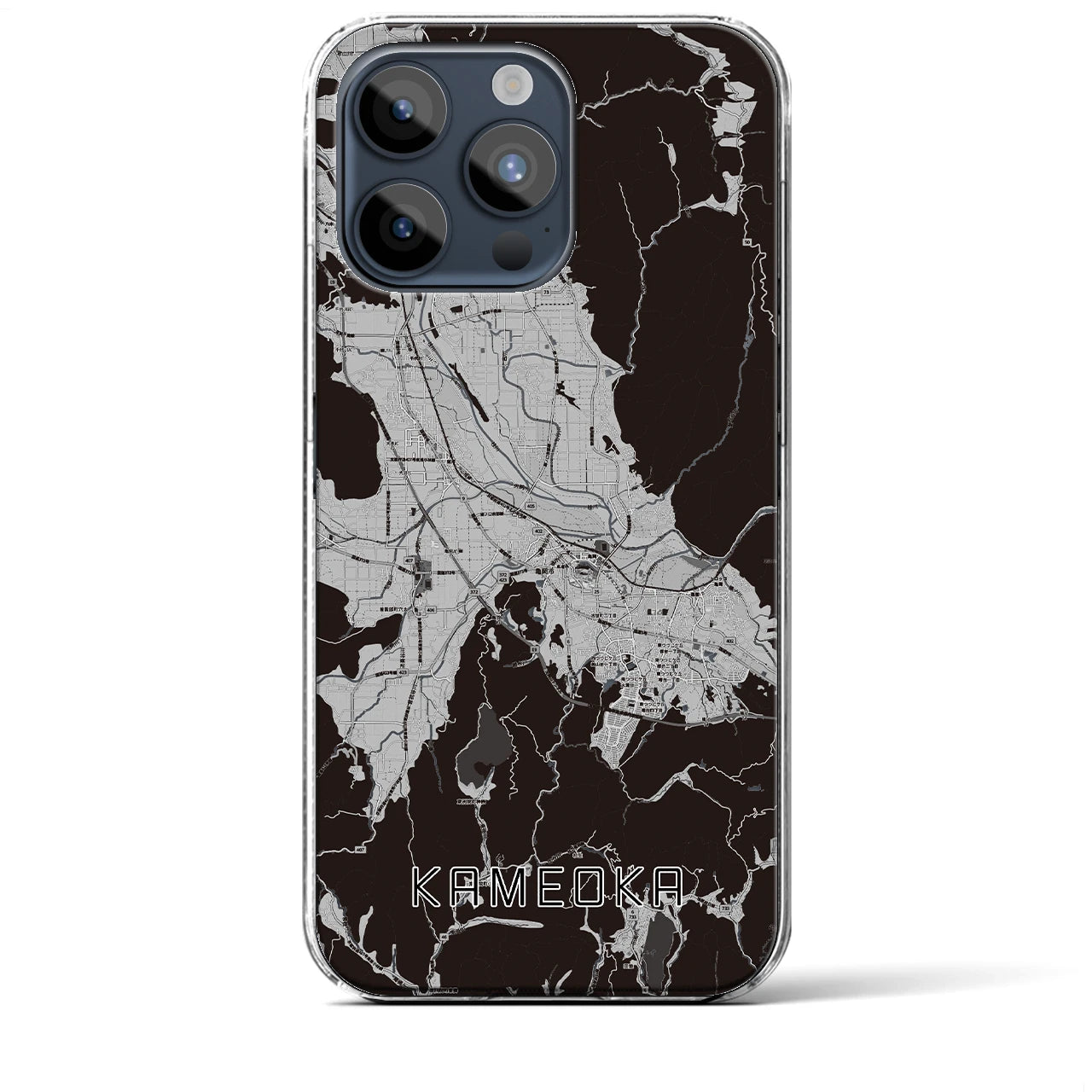 【亀岡（京都府）】地図柄iPhoneケース（クリアタイプ）