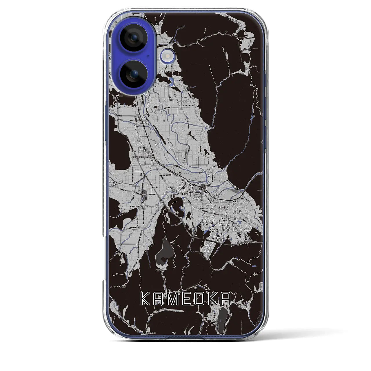 【亀岡（京都府）】地図柄iPhoneケース（クリアタイプ）