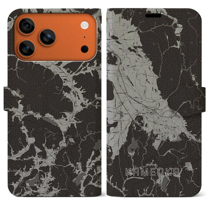 【亀岡（京都府）】地図柄iPhoneケース（手帳タイプ）