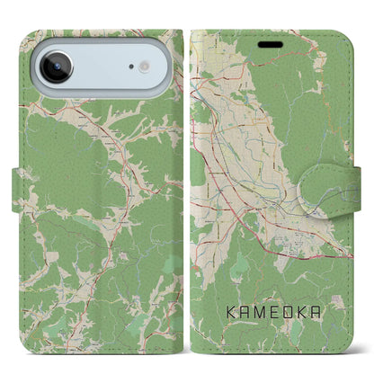 【亀岡（京都府）】地図柄iPhoneケース（手帳タイプ）