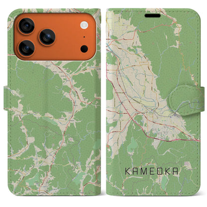 【亀岡（京都府）】地図柄iPhoneケース（手帳タイプ）