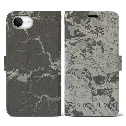 【亀山（三重県）】地図柄iPhoneケース（手帳タイプ）