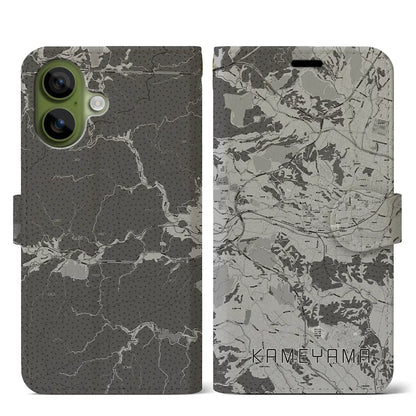 【亀山（三重県）】地図柄iPhoneケース（手帳タイプ）