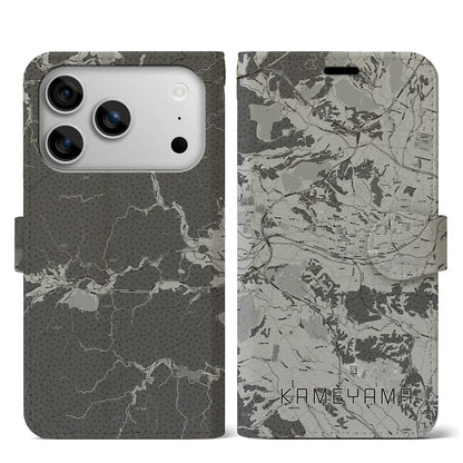 【亀山（三重県）】地図柄iPhoneケース（手帳タイプ）