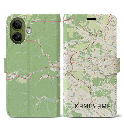 【亀山（三重県）】地図柄iPhoneケース（手帳タイプ）