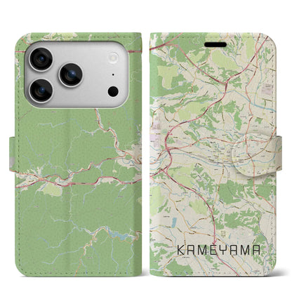 【亀山（三重県）】地図柄iPhoneケース（手帳タイプ）