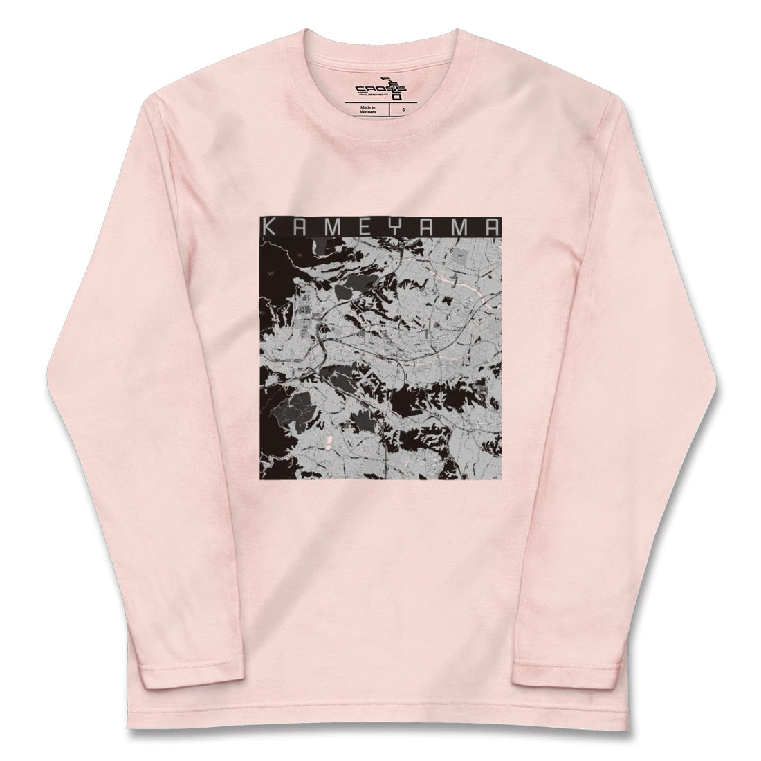 【亀山（三重県）】地図柄ロングスリーブTシャツ