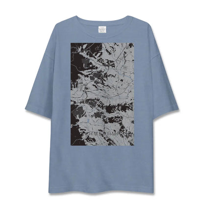 【亀山（三重県）】地図柄ビッグシルエットTシャツ
