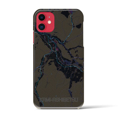 【上芦別（北海道）】地図柄iPhoneケース（バックカバータイプ）