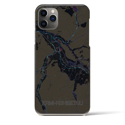 【上芦別（北海道）】地図柄iPhoneケース（バックカバータイプ）