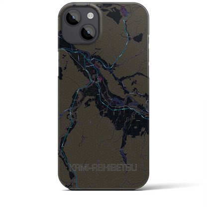 【上芦別（北海道）】地図柄iPhoneケース（バックカバータイプ）