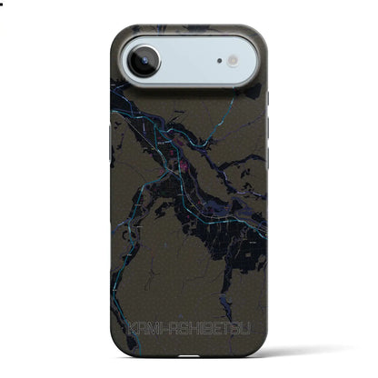 【上芦別（北海道）】地図柄iPhoneケース（バックカバータイプ）