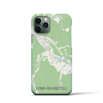 【上芦別（北海道）】地図柄iPhoneケース（バックカバータイプ）