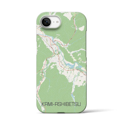 【上芦別（北海道）】地図柄iPhoneケース（バックカバータイプ）