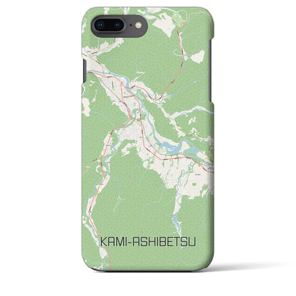 【上芦別（北海道）】地図柄iPhoneケース（バックカバータイプ）