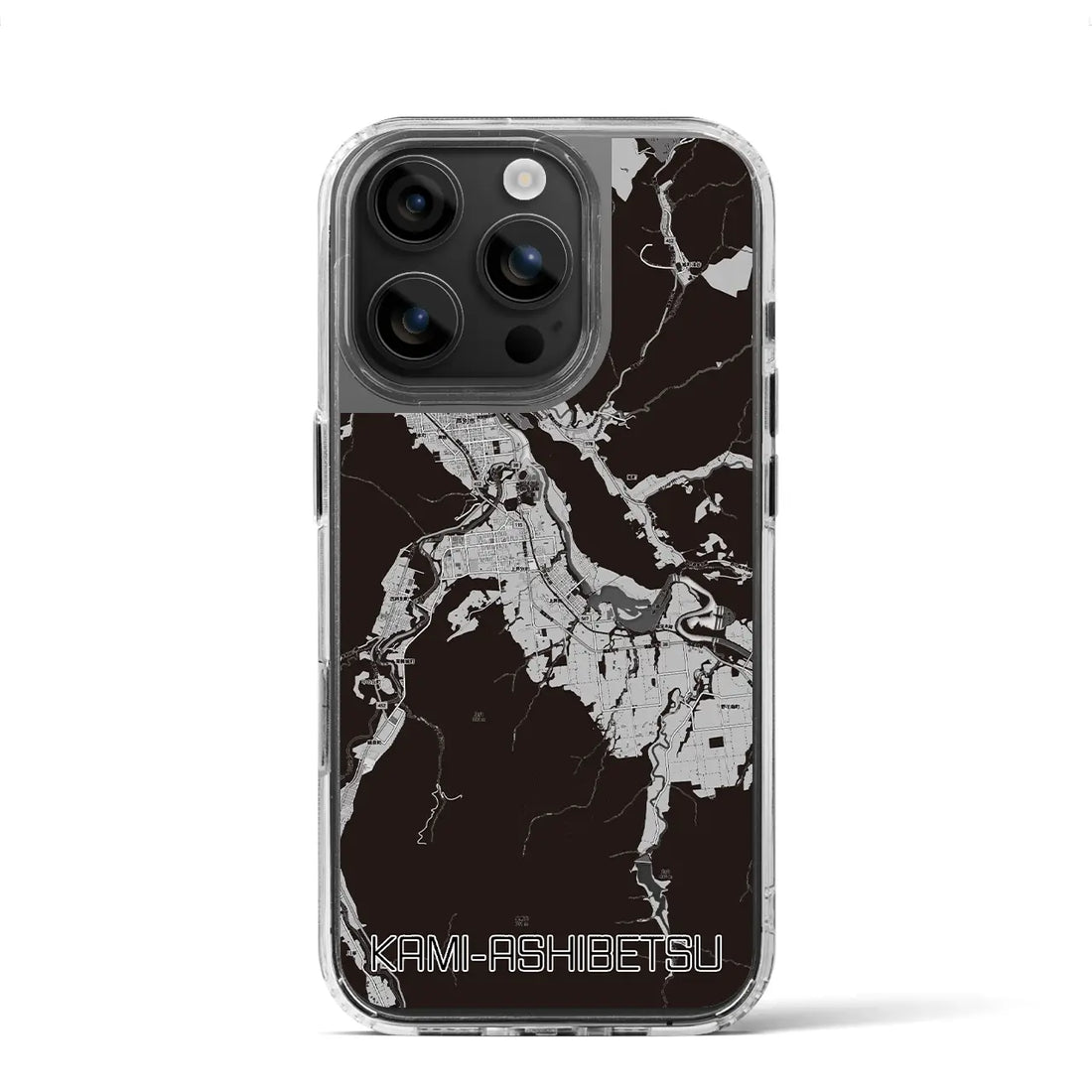 【上芦別（北海道）】地図柄iPhoneケース（MagSafeタイプ）