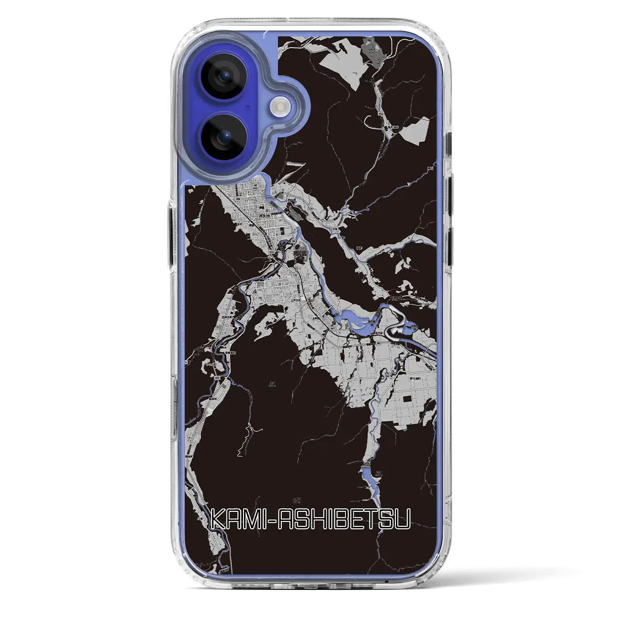 【上芦別（北海道）】地図柄iPhoneケース（MagSafeタイプ）