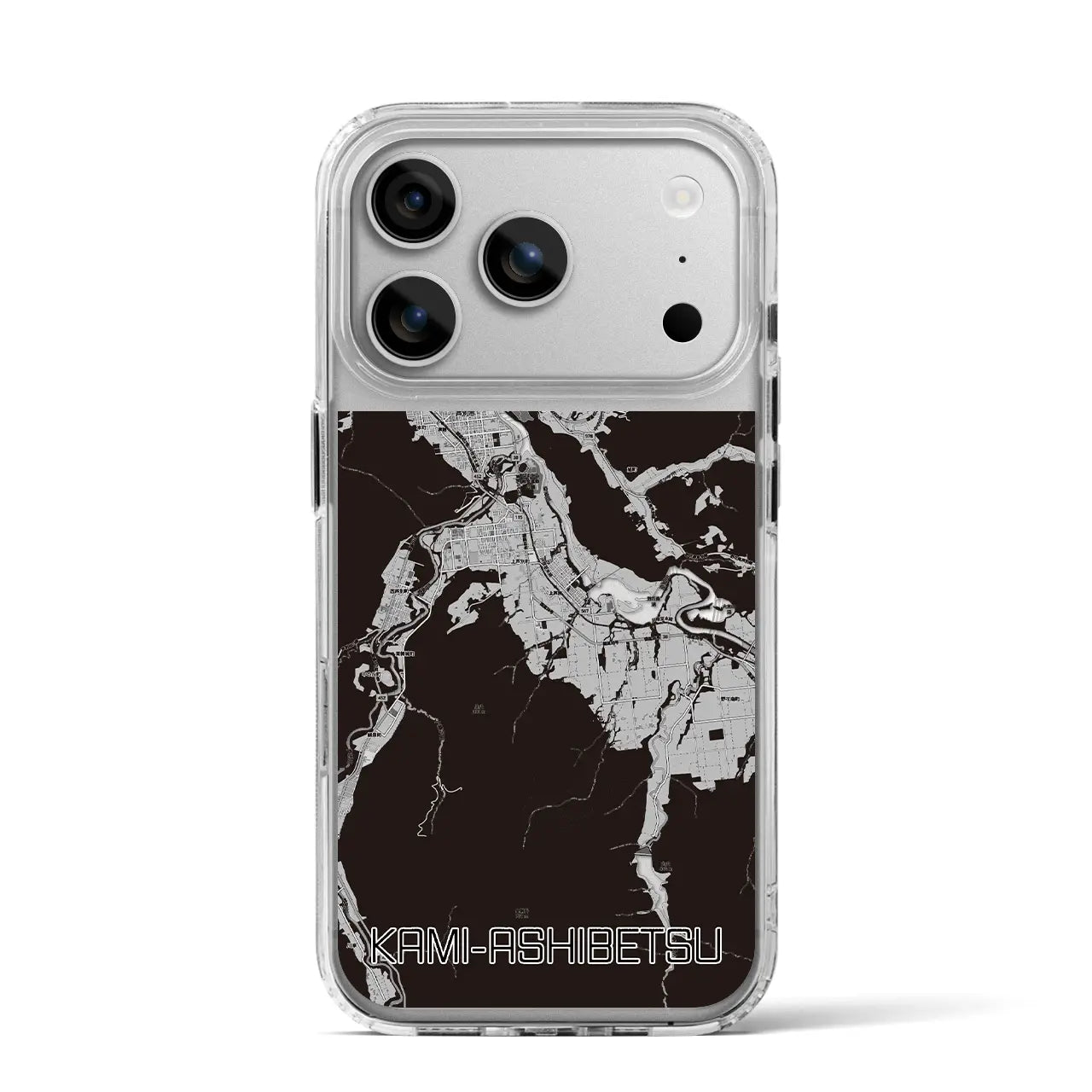 【上芦別（北海道）】地図柄iPhoneケース（MagSafeタイプ）