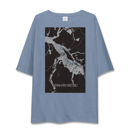 【上芦別（北海道）】地図柄ビッグシルエットTシャツ