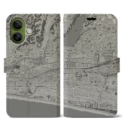 【可美（静岡県）】地図柄iPhoneケース（手帳タイプ）