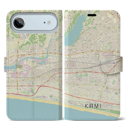 【可美（静岡県）】地図柄iPhoneケース（手帳タイプ）