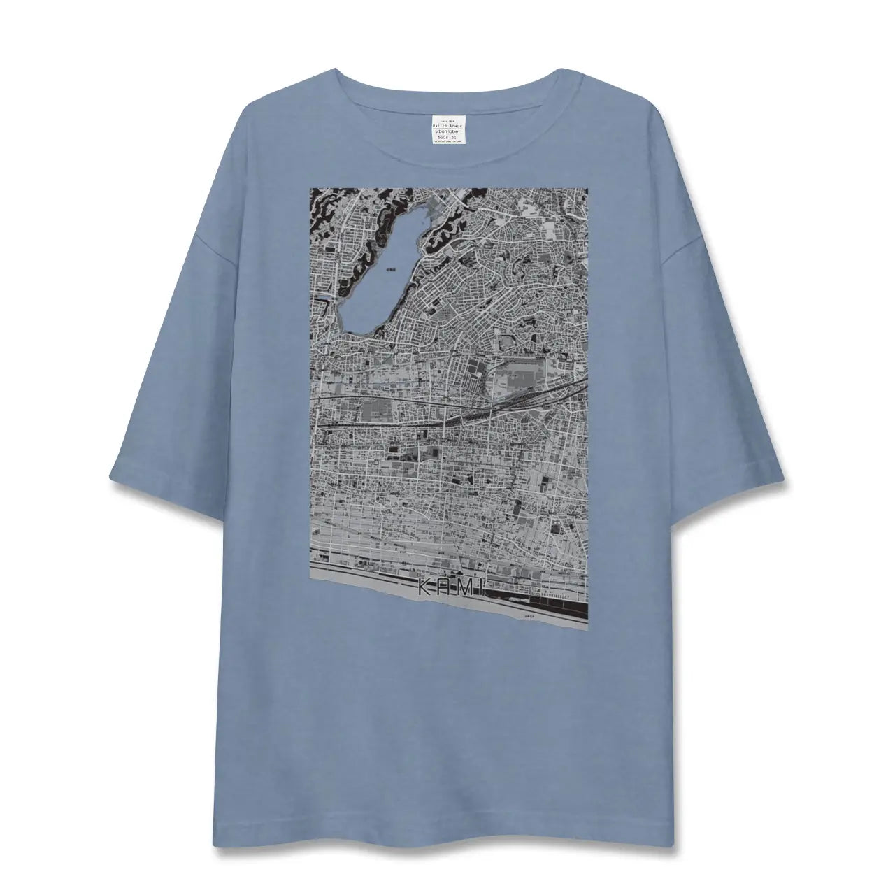 【可美（静岡県）】地図柄ビッグシルエットTシャツ