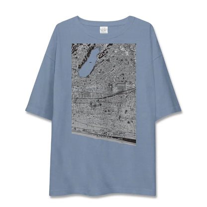 【可美（静岡県）】地図柄ビッグシルエットTシャツ