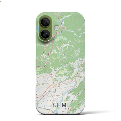 【香美（高知県）】地図柄iPhoneケース（バックカバータイプ）