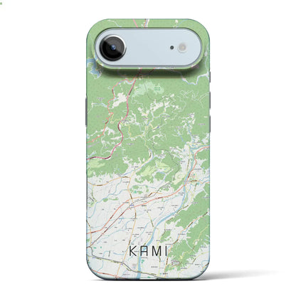 【香美（高知県）】地図柄iPhoneケース（バックカバータイプ）