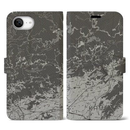 【香美（高知県）】地図柄iPhoneケース（手帳タイプ）