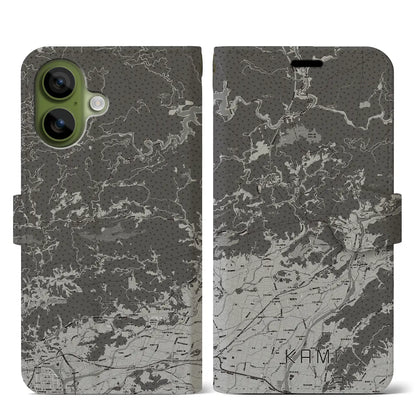 【香美（高知県）】地図柄iPhoneケース（手帳タイプ）