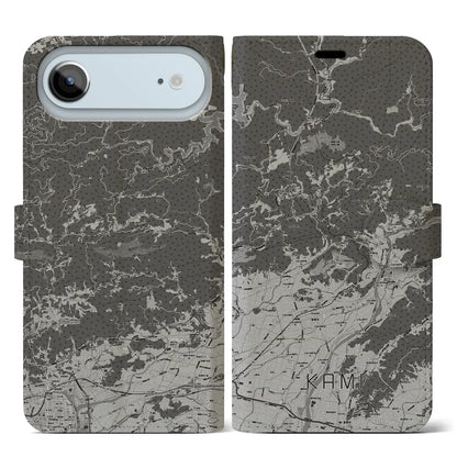 【香美（高知県）】地図柄iPhoneケース（手帳タイプ）