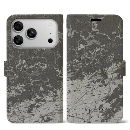 【香美（高知県）】地図柄iPhoneケース（手帳タイプ）