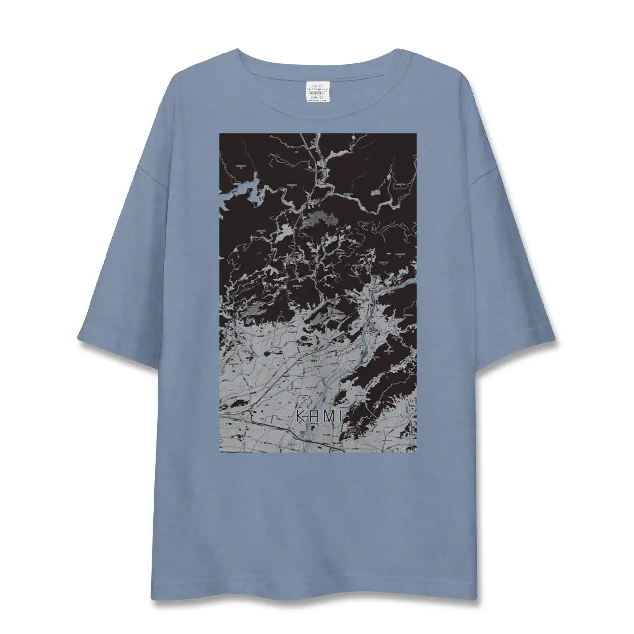 【香美（高知県）】地図柄ビッグシルエットTシャツ